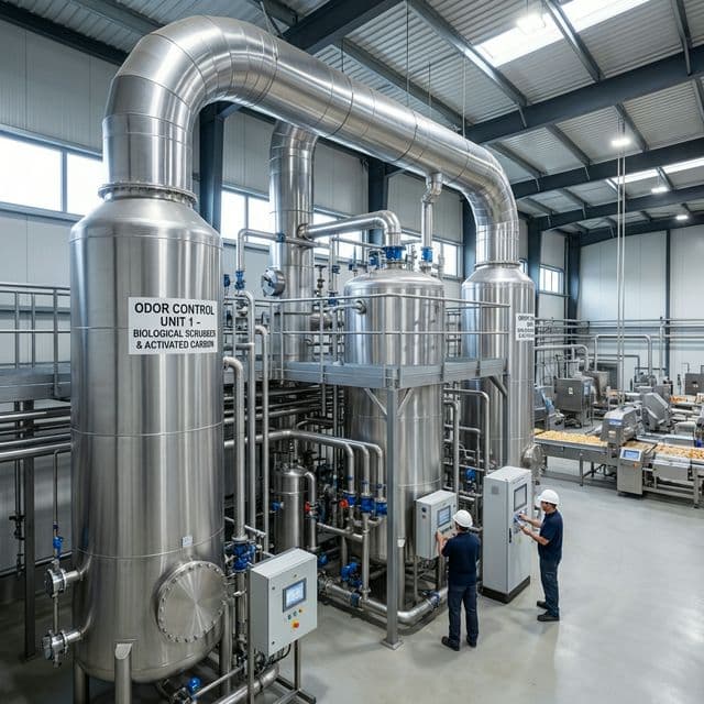 Giải pháp xử lý mùi công nghiệp - Nhà máy Thực phẩm